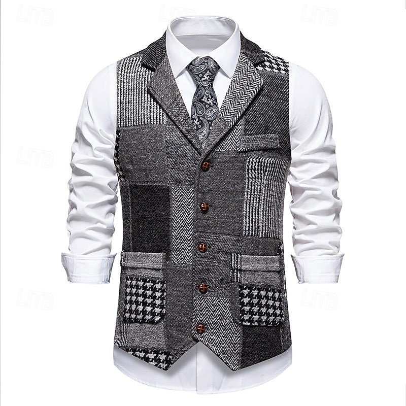 Retrò Vintage Anni Ruggenti Anni 1920 Gilet Il grande Gatsby Gangster Costume Per uomo Halloween Carnevale Mascherata Festa & Sera Adulti Gilet del 2026 a $35.99 –P2