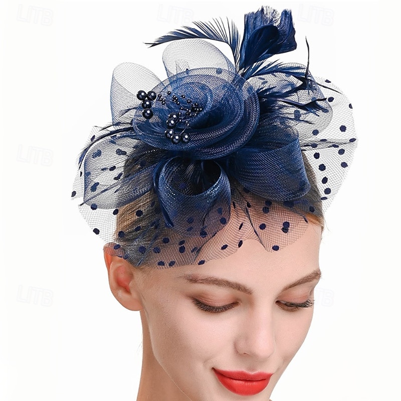 Headdress Feathers Beads Wedding Birthday Elegant Vintage With Rhinestone Headpiece Headwear 2026 - $16.49 –P1