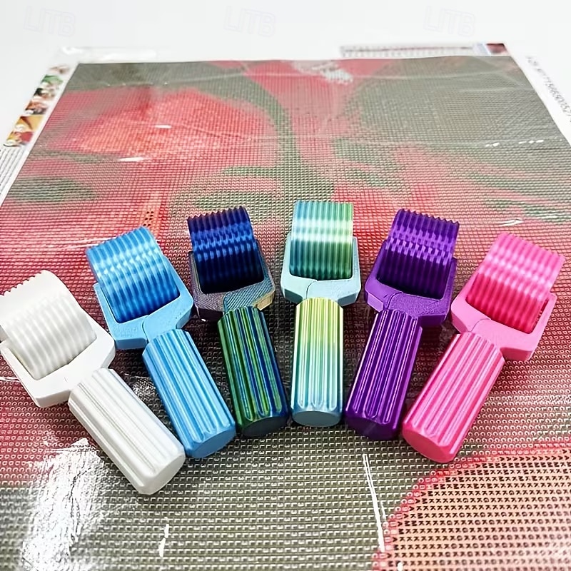 Diamantkunstroller - essentieel doe-het-zelf knutselgereedschap voor borduurwerk met strass-steentjes, handroller met gemakkelijke grip, afneembare diamantschildergereedschappen en accessoires 2026 - $10.99 –P3