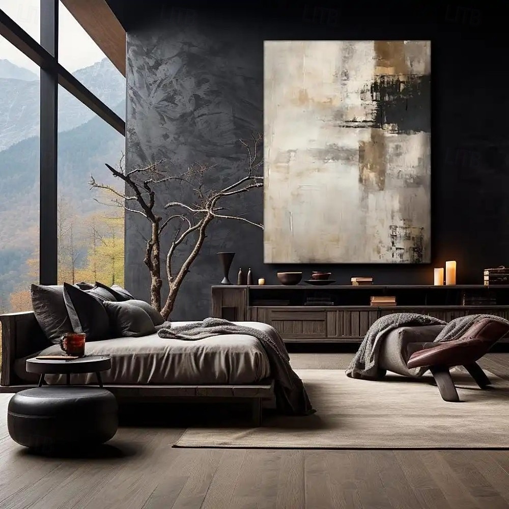 Handmade Oil Painting Canvas Wall Art Decoration Abstract for Home Sofa Background Entrance Hall Decor Stretched Frame Hanging Painting/Rolled Frameless Unstretched Painting 2026 - $58.99 –P2