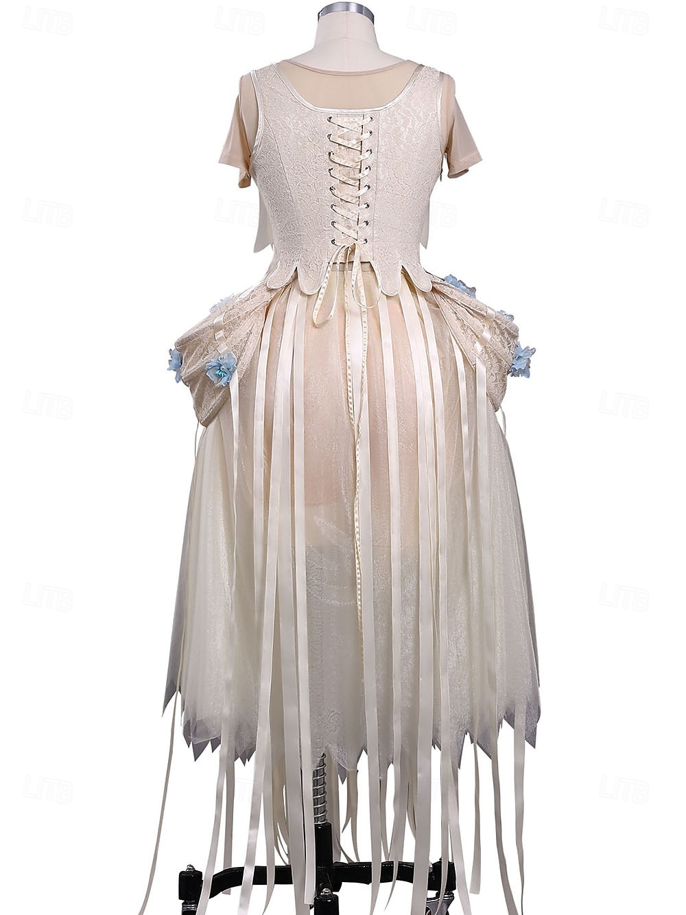 Horror gótico Chica lobo Vestidos Disfraz Vestido llamativo Cosplay for Mujer Chica Niños Adulto Víspera de Todos los Santos Carnaval Rendimiento Fiesta 2026 - $99.99 –P7