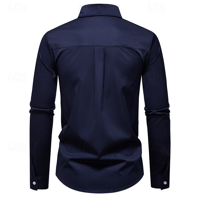 Loucos anos 20 Anos 20 Retro Vintage Blusa / Camisa Mafioso Padrinho Corte Justo Fantasia Homens Baile de Máscaras Traje de festa para noite Negócio / Cerimônia / Casamento Festa de Solteira Adulto de 2026 por $32.99 –P17