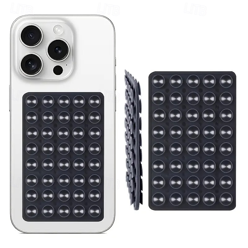 Supporto per telefono biadesivo rivestito in silicone, forte adesione, per selfie a mani libere &Supporto video compatibile con accessori per iPhone Supporto per telefono minimalista ultrasottile con del 2026 a $9.99 –P1