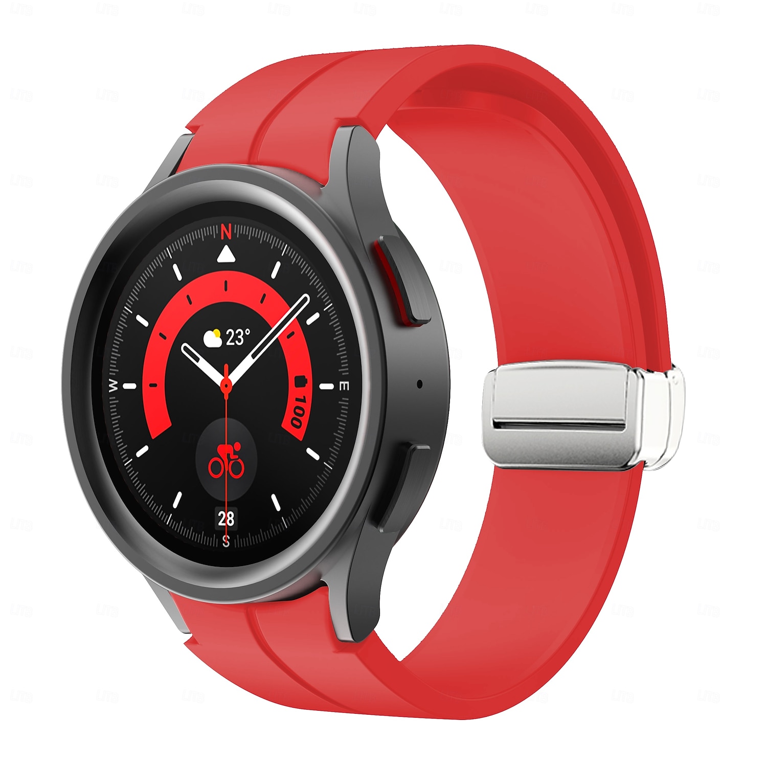 2026年 時計バンド のために Samsung Galaxy Watch 7/6/5/4  40/44mm, Watch 5 Pro 45mm, Watch 6 Classic 43/47mm, Watch 4 Classic 42/46mm シリコーン 置換 ストラップ 調整可 スポーツバンド モダンバックル リストバンド  コレクション – $10.99 –P15