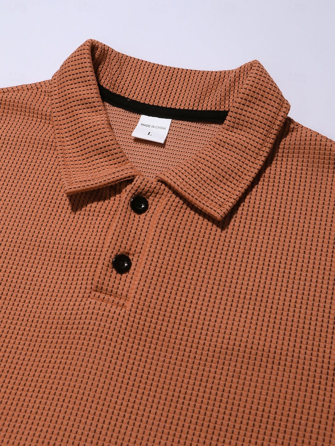 Men's Waffle Polo Shirts Textured Casual Sports Lapel Ribbed Polo Collar Short Sleeve Fashion Basic Plain Classic Plain Summer Spring Regular Fit White Waffle Polo Shirts 2026 - $20.99 –P13