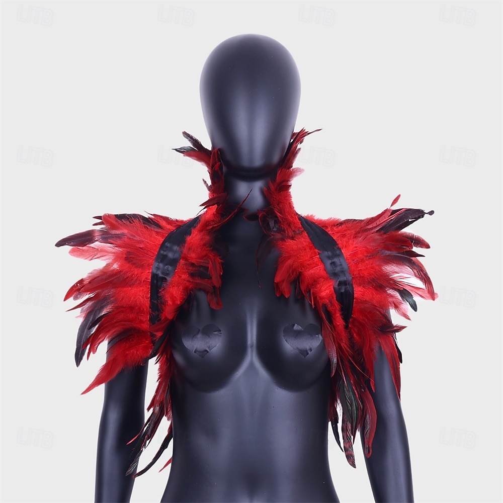 Karnevál 2026 Rio Karnevál Samba Kiegészítők Gótikus Természetes Toll Káplán Sál Vállra Terítő Csipkakolár Halloween Jelmezek Nőknek Brazil Fesztivál Előadási Jelmez 2026 - $13.49 –P8