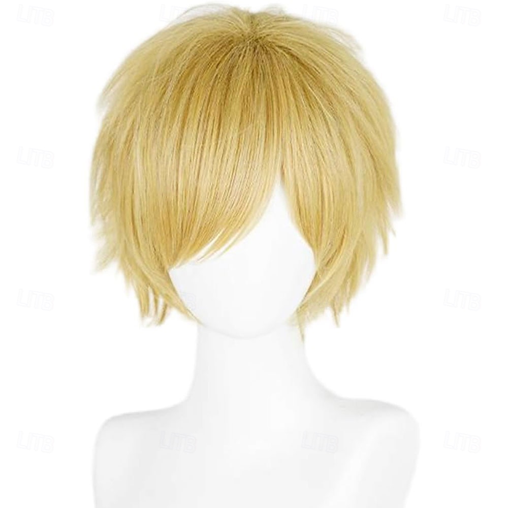 Karnevalová paruka 2026 Blonďatá Růžová Červená Volný Krátký Syntetická festivalová paruka Mardi Gras Průvod Cosplay kostýmy Vlasy pro Dámské 2026 - $21.99 –P7