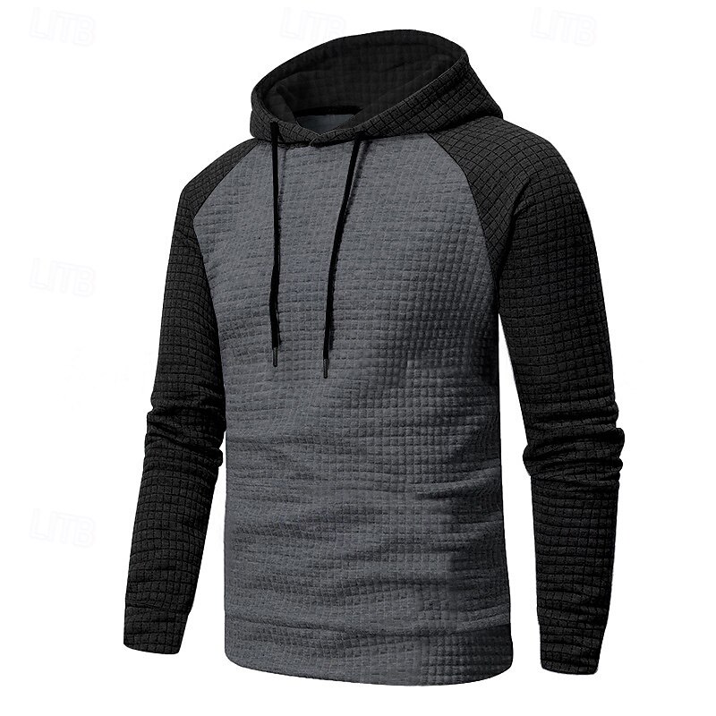 Homens Moletom Estacionar Preto Cinza Claro Cinzento Escuro Cinzento Com Capuz Bloco de cor Com Cordão Desportos e Ar livre Casual Diário Impressão 3D Roupa de rua Roupa de Esporte Casual Outono de 2026 por $19.99 –P22