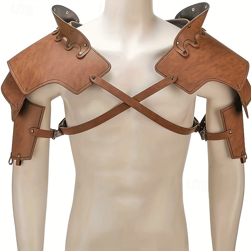 Punk & Gothic Medieval Renaissance Outfits Warrior Knight Ritter Fancy Dress Men's Viking Masquerade Party Performance Stage Adults' Shoulder Armor 2026 - $49.99 –P1