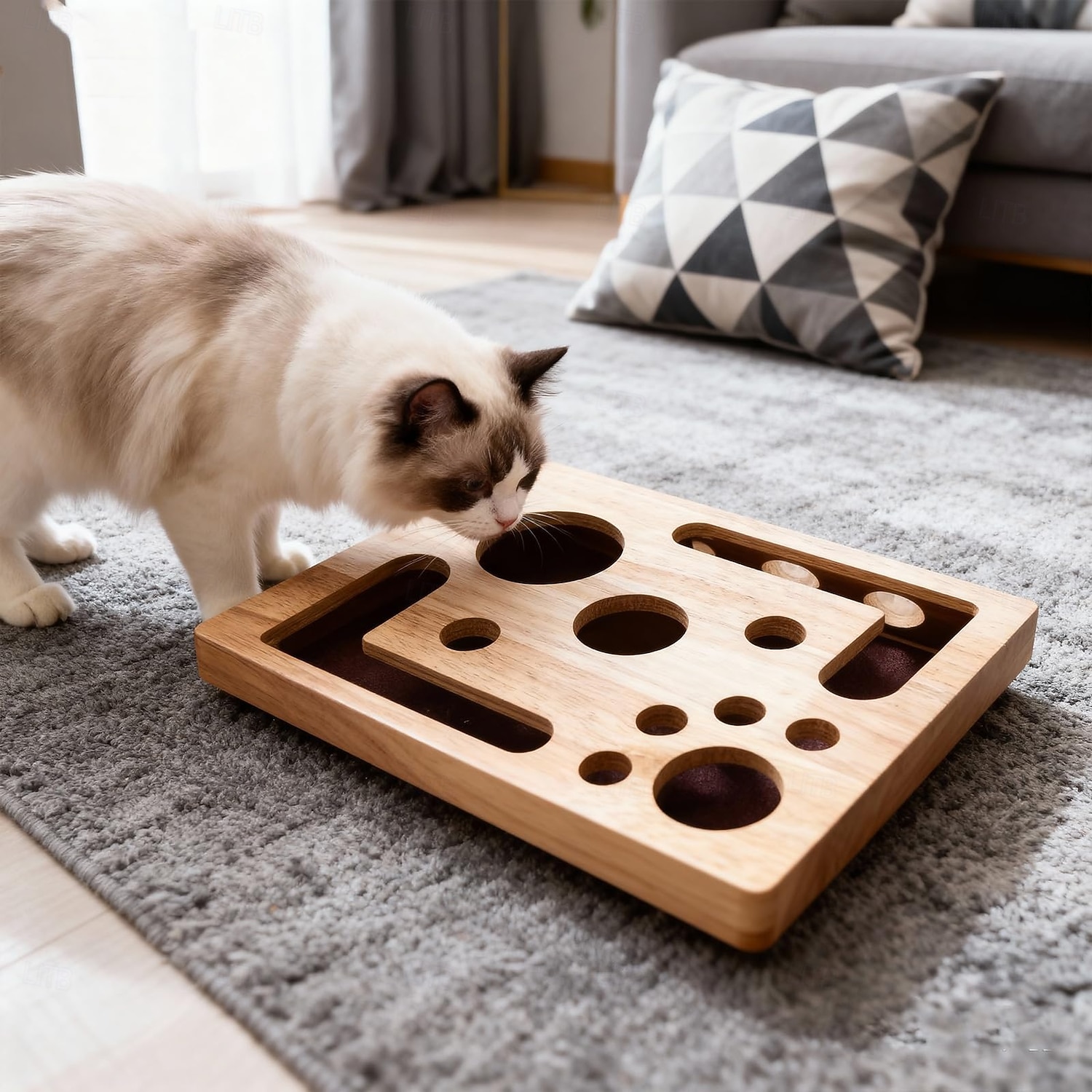 Vylepšovací krabička na škrábání koček s vylepšovací krabičkou na kočičí nehty. Pilník na nehty netlačí a je vhodný pro nůžky a ořezávátka. Vnitřní brusný papír je vhodný pro škrábání koček v 2026 - $43.99 –P5