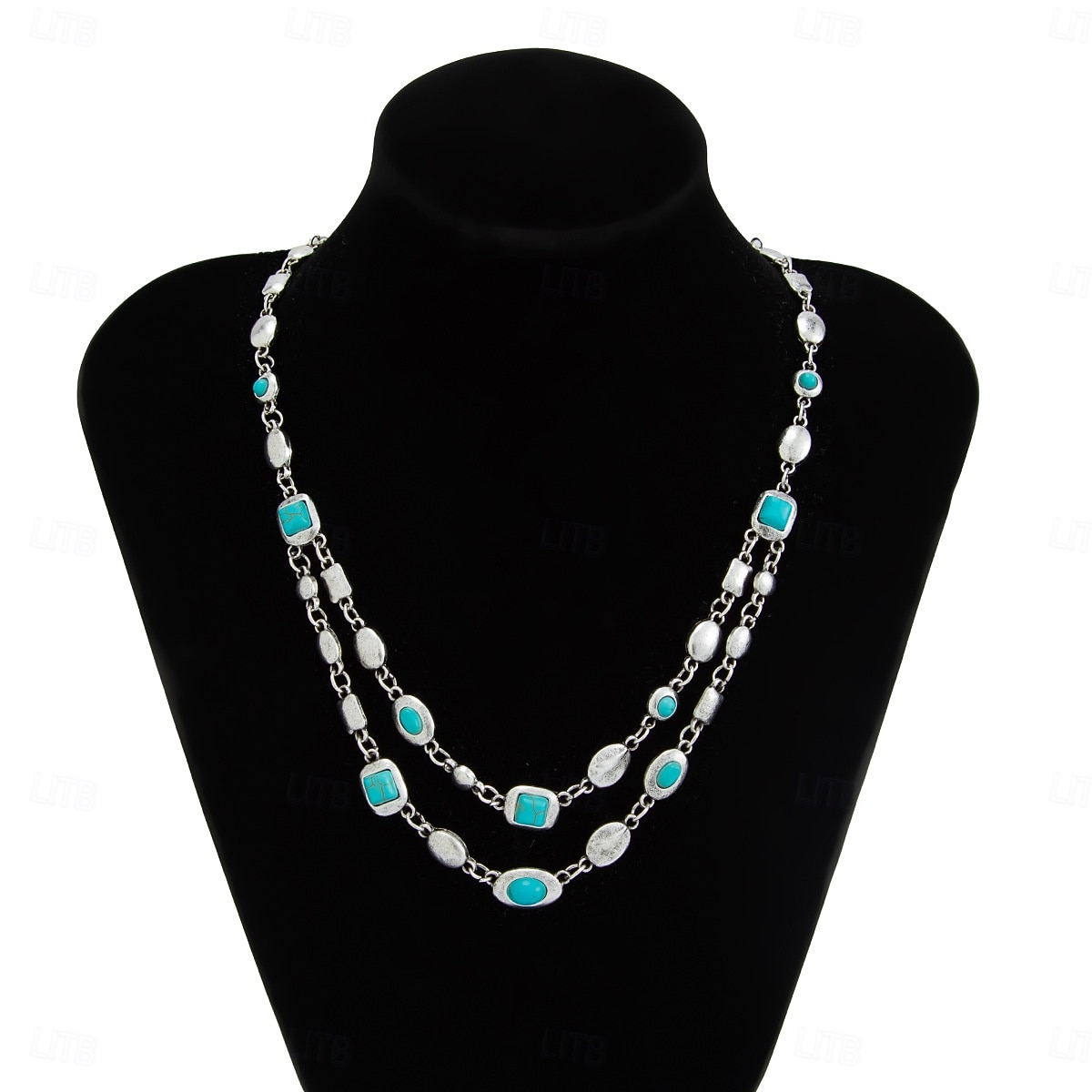 סט שרשרת וצמיד אבני חן צבעוניות לנשים - תכשיטי שכבות בגוון זהב אלגנטי לתלבושות אופנה, מסיבות וסגנון שיקי יומיומי 2026 - $21.99 –P3