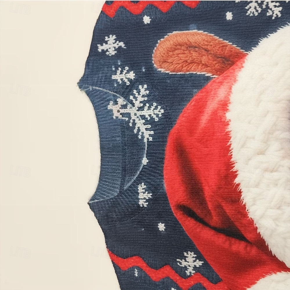 סוודר חג המולד המכוער בגדי ריקוד גברים כל אחד דפוס סוודר סוודר סריגים צווארון צווארון יום יומי חופשה יומי Keep Warm שרוול ארוך אביב סתיו חורף שחור אודם פול 2025 - $36.99 –P3