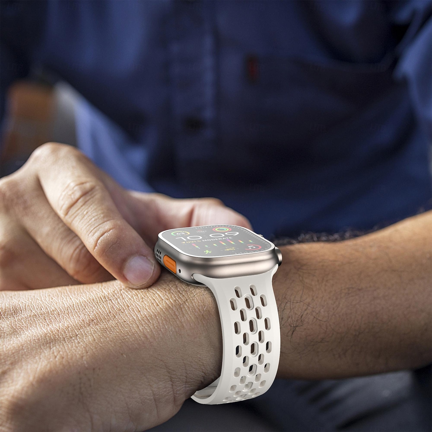 Sportarmband Solo-Loop Kompatibel mit Apple Watch Armband 38mm 40mm 41mm 42mm 44mm 45mm 49mm Sternenlicht Luxus Verstellbar Silikon Ersatzarmband für iwatch Ultra 3 2 Series 11 10 9 8 7 SE 6 5 4 3 2 1 2026 - $23.99 –P6