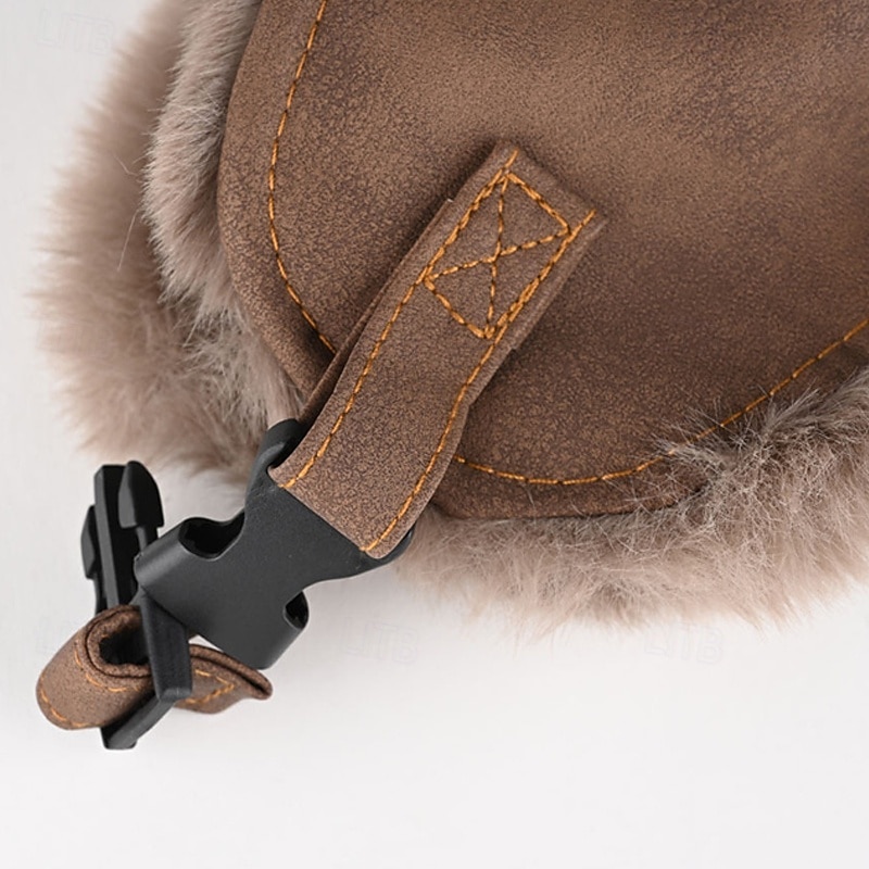 Men's Trapper Hat Winter Hats Brown khaki Polyester Fleece Fashion Modern Contemporary Daily Wear Date Star Thermal Warm Windproof 2026 - $20.99 –P9