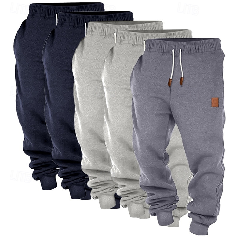 Per uomo Pantaloni da tuta Joggers Pantaloni in Pile Pantaloni Coulisse Elastico in vita Confezione multipla Semplice Comodità Lunghezza intera All'aperto Quotidiano Uscire Stile Classico Essenziale del 2026 a $53.99 –P12