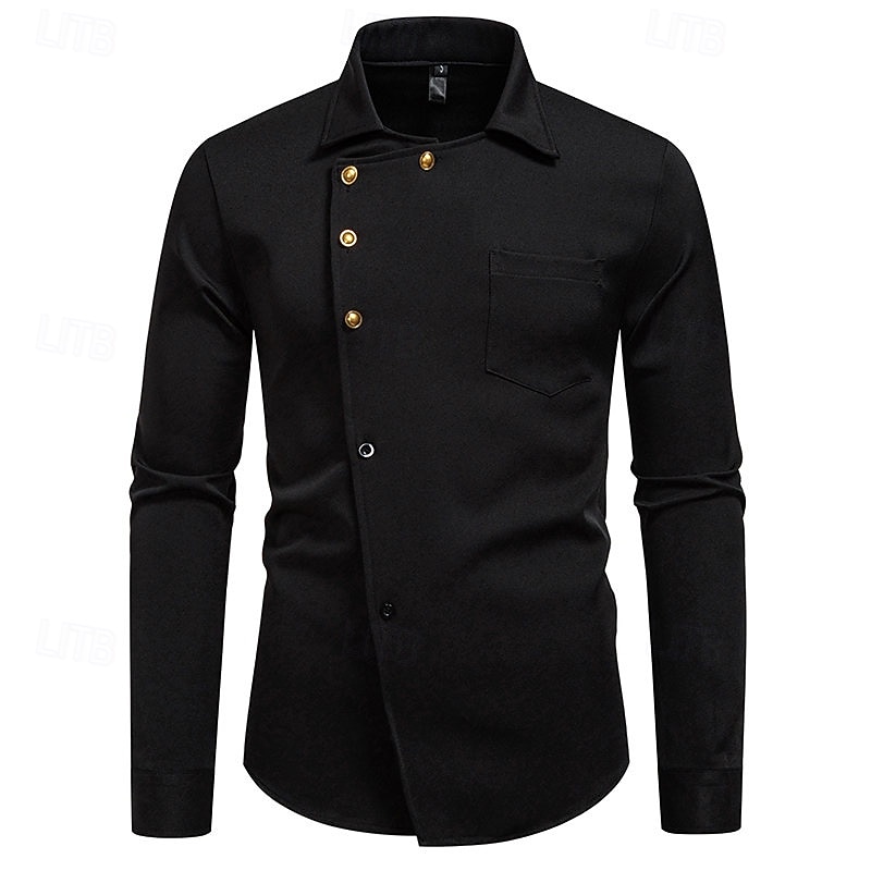 Anni Ruggenti Anni 1920 Retrò Vintage Blusa / Camicia Gangster Testimoni dello Sposo Slim Fit Costume Per uomo Mascherata Abbigliamento da sera Affari / Cerimonia / Matrimonio Addio al Nubilato Adulti del 2026 a $37.99 –P5