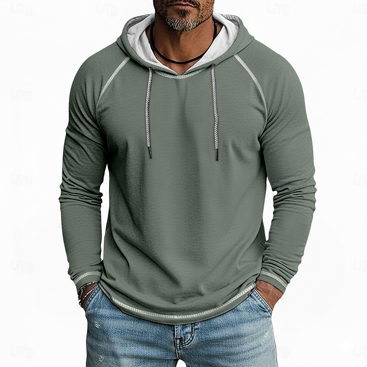 Miesten T-paita Huppari Pitkähihainen Hupullinen Talvi 봄 & Syksy Kaikki vuodenajat Yhtenäinen väri Neuleet Päivittäin Urheilullinen Hupullinen ulko- Kausaliteetti Urheilu- ja treenivaatteet Vaalean 2026 - $21.99 –P5