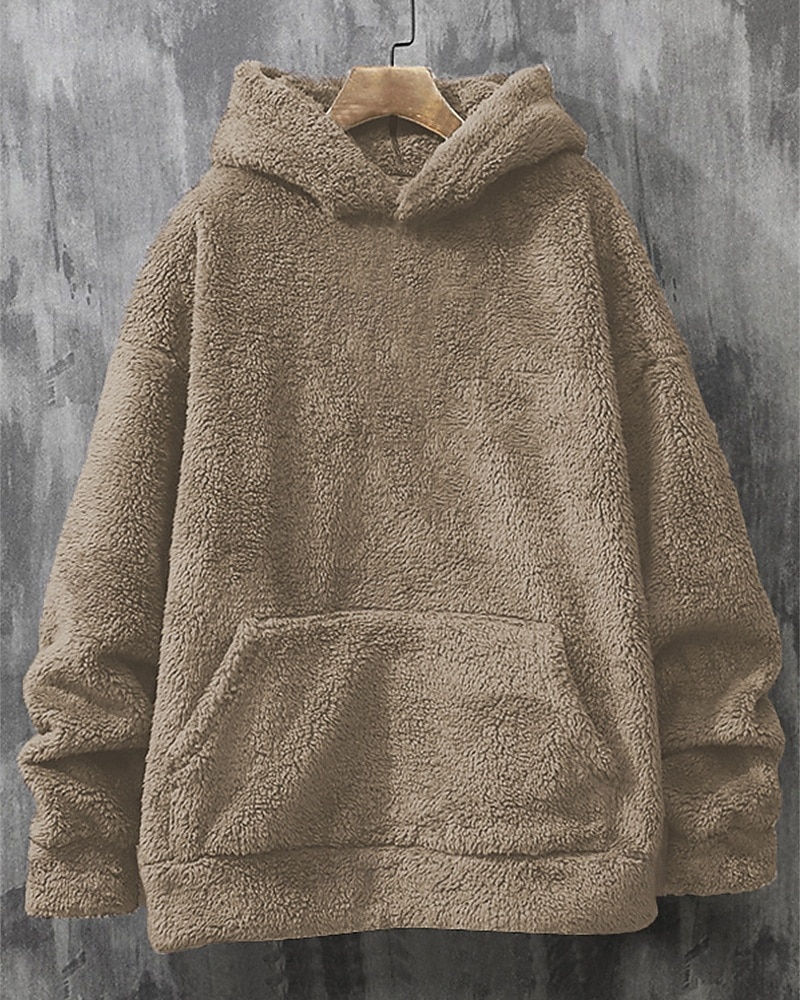 Zweiteiliger Fleece-Trainingsanzug für Herren – schwerer Hoodie und Jogginghose, einfarbige Sport-Streetwear mit Taschen 2026 - $54.99 –P11