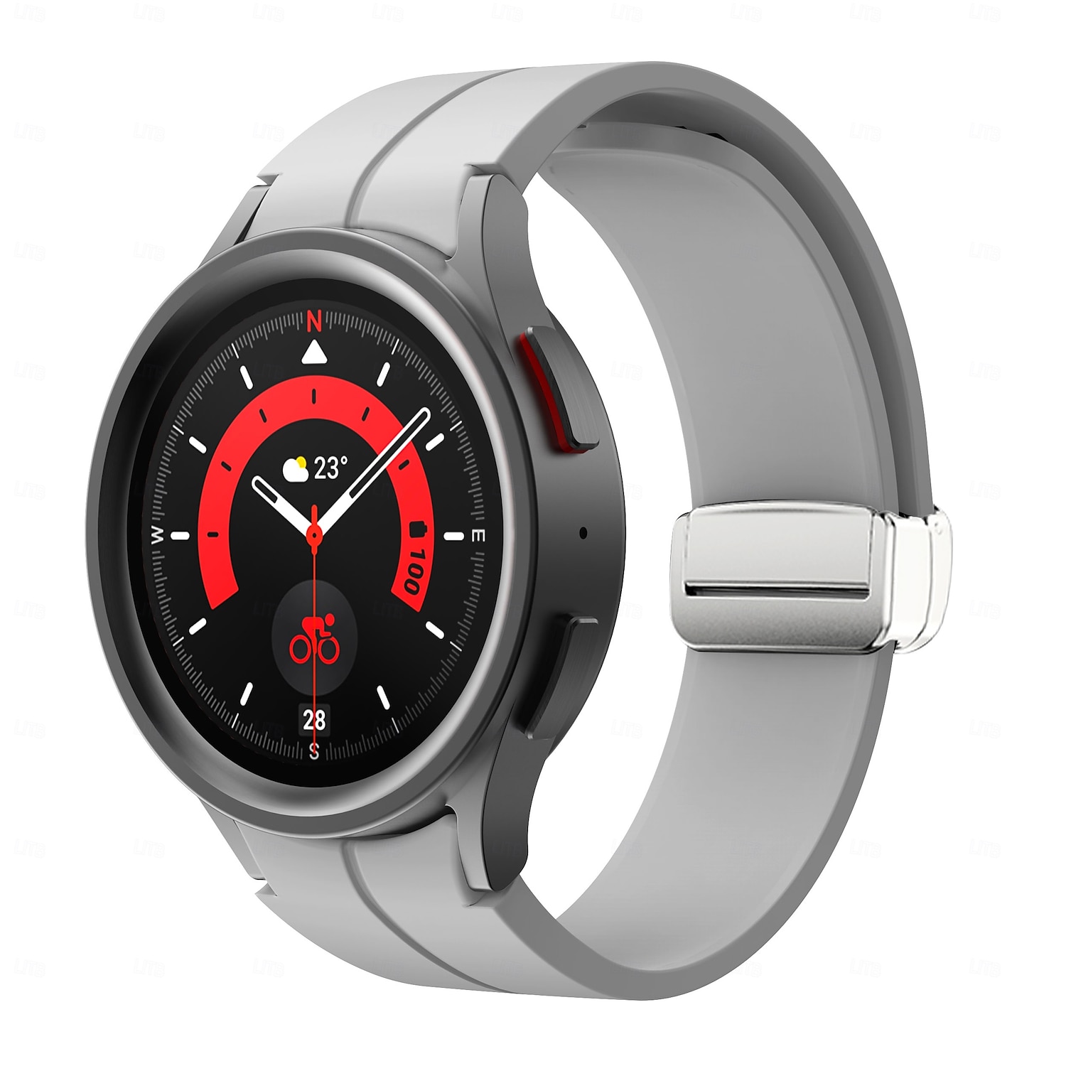 2026年 時計バンド のために Samsung Galaxy Watch 7/6/5/4  40/44mm, Watch 5 Pro 45mm, Watch 6 Classic 43/47mm, Watch 4 Classic 42/46mm シリコーン 置換 ストラップ 調整可 スポーツバンド モダンバックル リストバンド  コレクション – $10.99 –P17