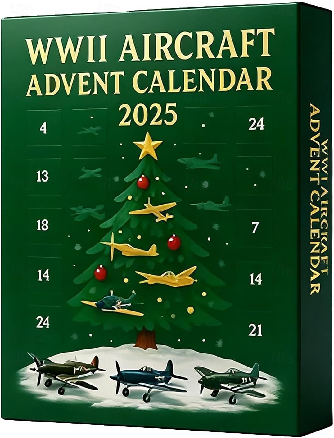יומון שטחי שופי - מתנות למילוי גרבי חג המולד 2025 24 ימים של מטוסים אייקוניים מתנה לגברים אבא אספני דגם אוהבי תעופה מכיל 24 תליון מטוסי קרב קישוטים לעץ חג המולד 2025 - $26.99 –P3