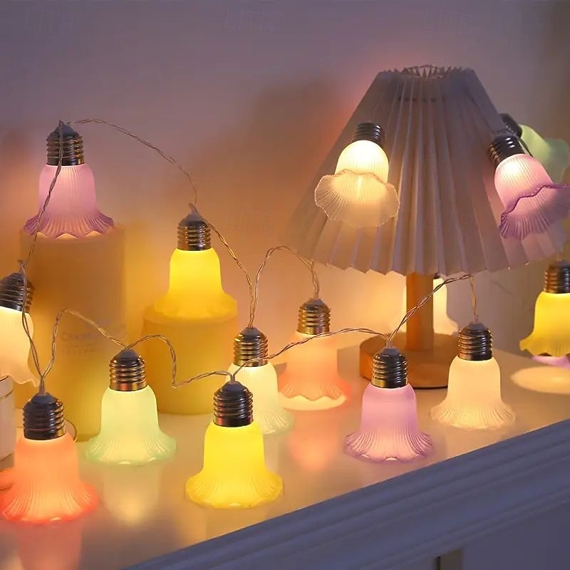 LED ballet skjørt eventyr lyslenker 2m 10 LED 3m 20 LEDs batteridrevet passende bryllup valentinsdag bursdagsfest hjem hage balkong feriedekorasjon 2026 - $17.99 –P4