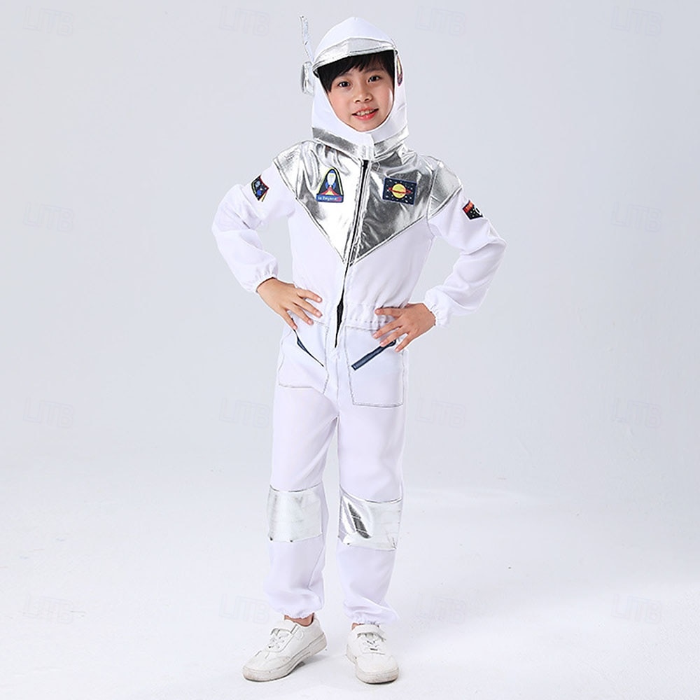 Fancy Costume Jumpsuit Uniform Astronaut Cosplay Costume Kid's Boys' Halloween Carnival Party Performance Dress Up 2026 - $32.99 –P6