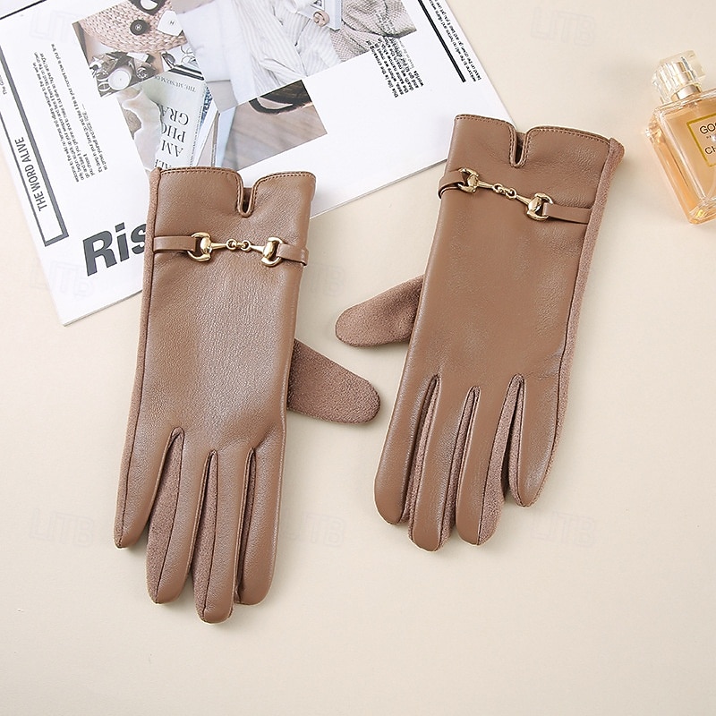 Жен. 1 пара С пальцами / Зимние Активный / Уличный стиль Перчатки - Полотняное плетение Стильные 2026 - $13.99 –P6