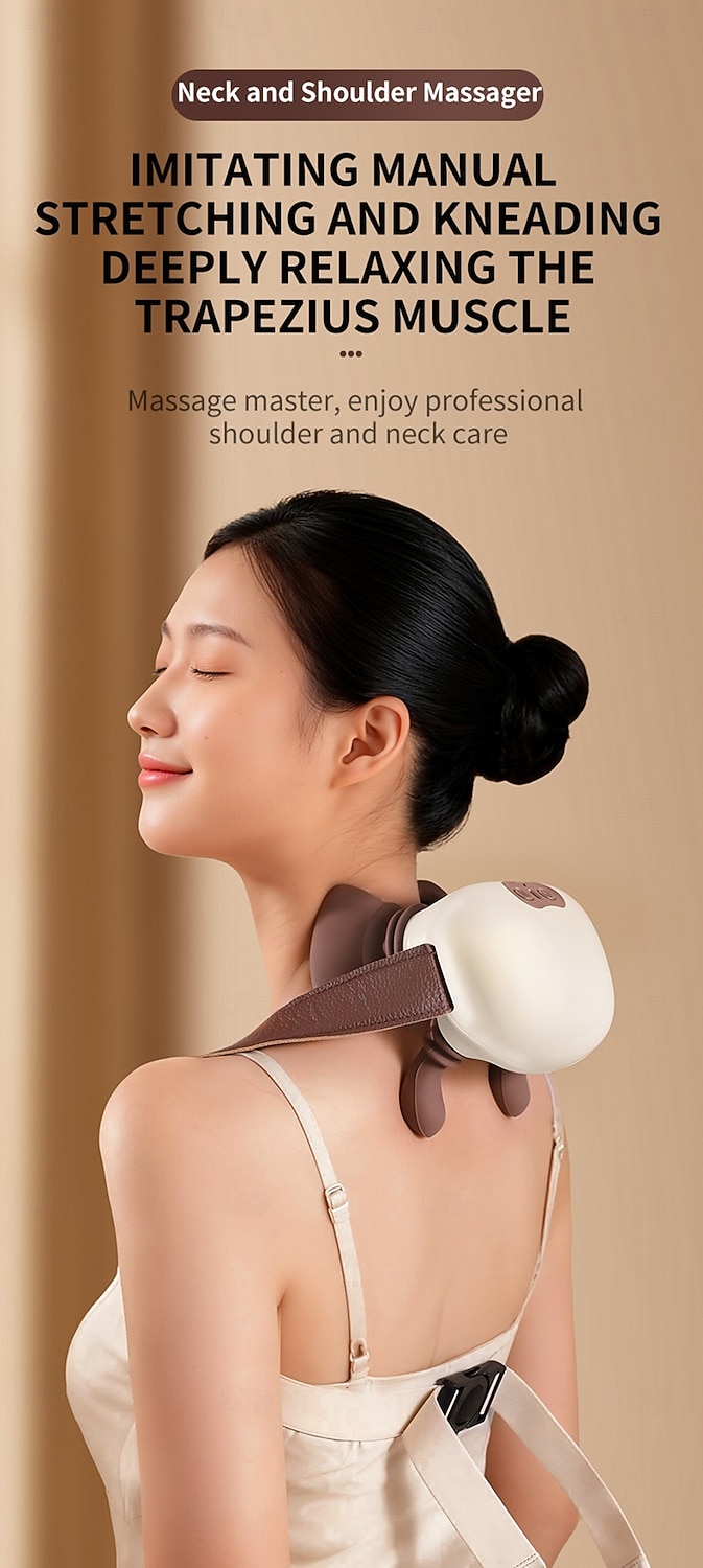 New Oblique Square Massager Shoulder and Neck Massager Cervical Hot Compress Home Cervical Massager Perfect Birthday Valentine's Day Gift for Boys and Girls for and Thanksgiving 2026 - $51.99 –P1
