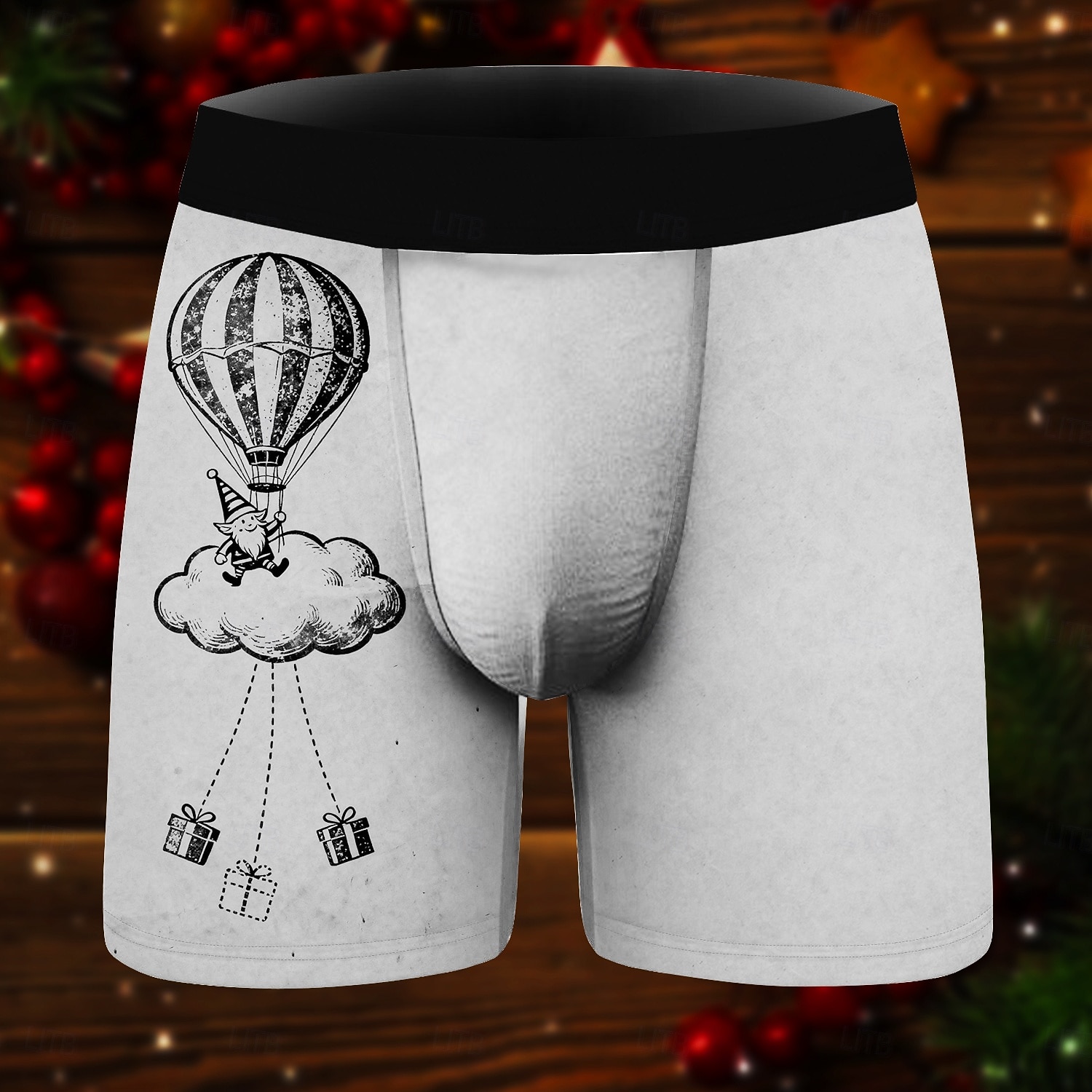 Weihnachtspyjamas Kurze Boxershorts Unterwäsche Weihnachtsgeschenk Herren Lustig Weihnachten Muster Erwachsene Weihnachten Neujahr Heiligabend Weihnachten Party 2025 - $15.49 –P2