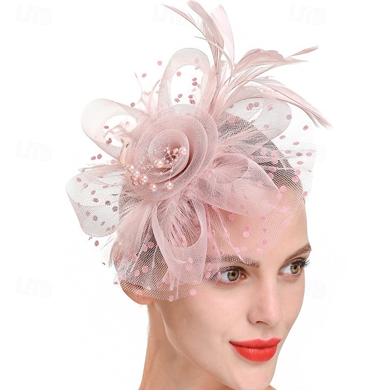 Headdress Feathers Beads Wedding Birthday Elegant Vintage With Rhinestone Headpiece Headwear 2026 - $16.49 –P15