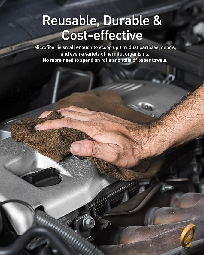 Papírové utěrky z mikrovlákna, opakovaně použitelné, v roli, silné savé, trhací čisticí utěrky, víceúčelové kuchyňské ubrousky, trhací utěrky na nádobí, prádlo, úklidové potřeby 2026 - $13.99 –P10