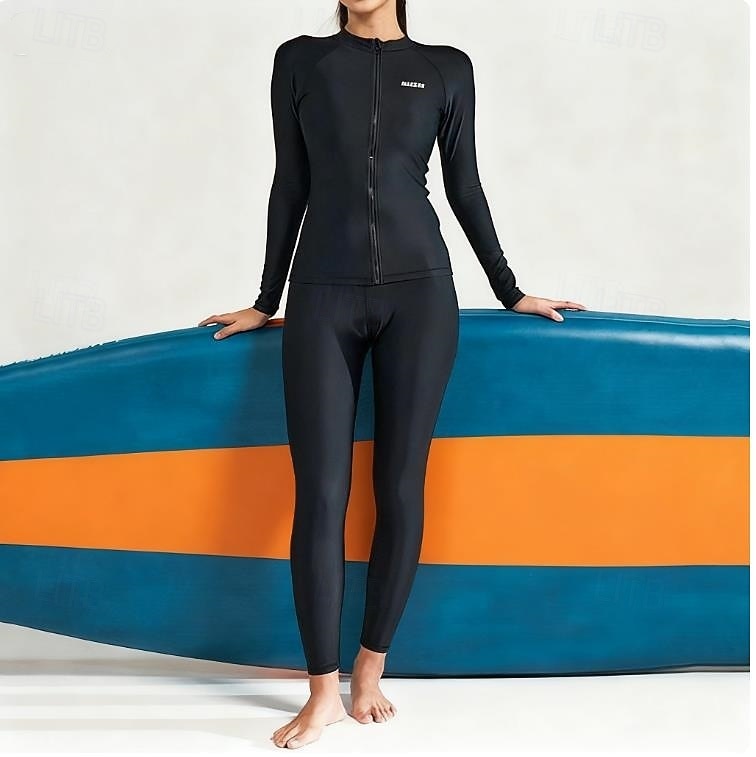 Γυναικεία Προστατευτικό εξάνθημα 2 τεμαχίων Παντελόνι μαγιό Μπλούζα για σέρφινγκ Αλφάβητος UPF50+ Αναπνέει Μακρυμάνικο Μαγιό Σέρφινγκ Κανό Ψαροντούφεκο Άνοιξη 2026 - $60.99 –P2