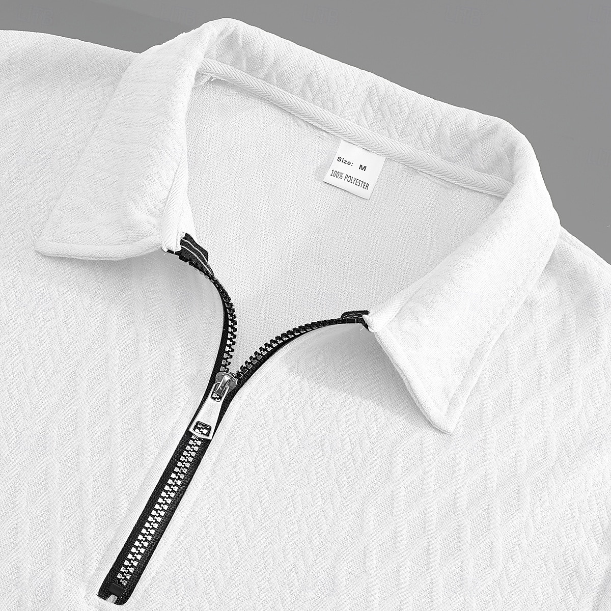 Voor heren Trui-sweatshirt Polo met rits Vakantie Straat Rits Lange mouw Modieus Basic Geometrisch Effen Mode Lente & Herfst Alle seizoenen Normale pasvorm Zwart Wit khaki Donkergrijs Trui-sweatshirt 2026 - $24.99 –P7