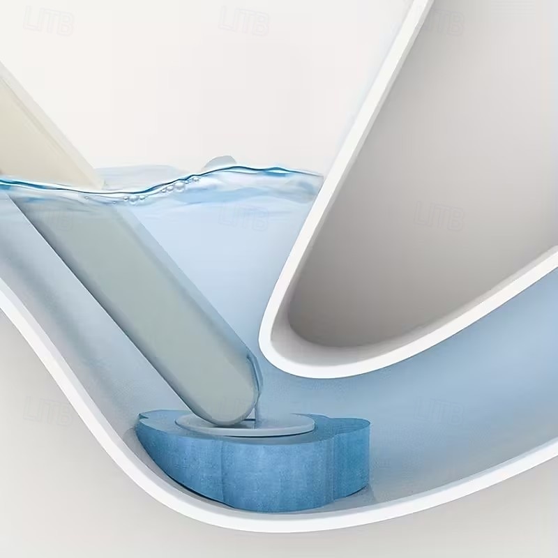 Conjunto de escova de vaso sanitário de parede com 37 peças e suporte, inclui 36 cabeças de escova de reposição multicoloridas, escovas descartáveis para limpeza de vaso sanitário e suporte de parede de 2026 por $24.99 –P5