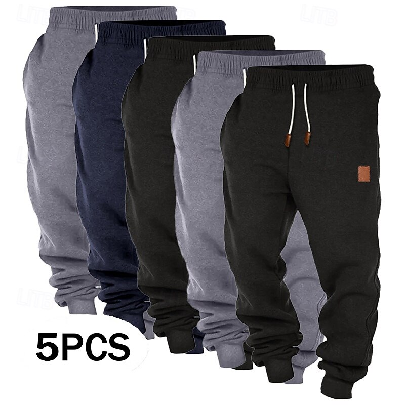 Per uomo Pantaloni da tuta Joggers Pantaloni in Pile Pantaloni Coulisse Elastico in vita Confezione multipla Semplice Comodità Lunghezza intera All'aperto Quotidiano Uscire Stile Classico Essenziale del 2026 a $53.99 –P1