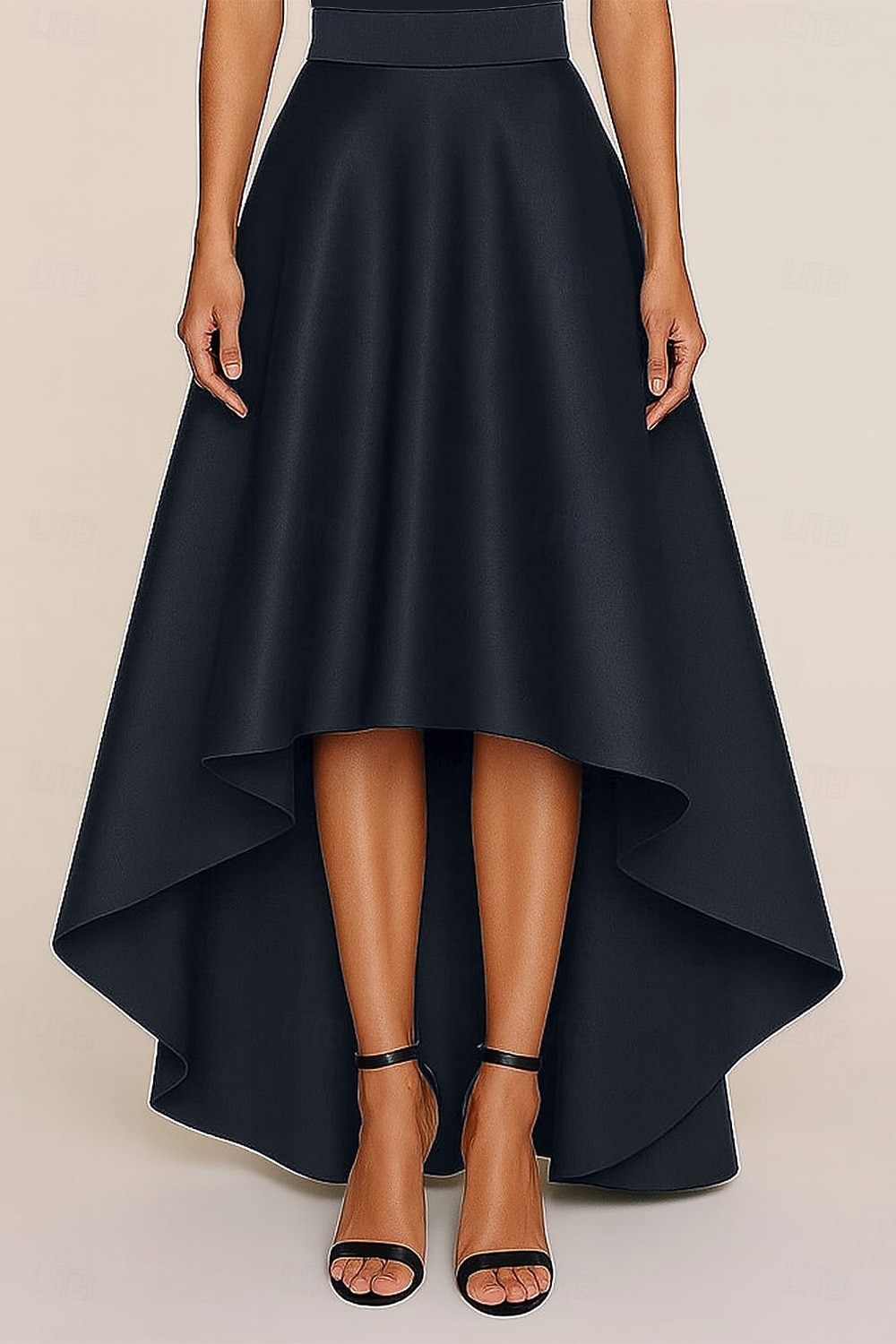 Fustă formați pentru femei croială A pentru nuntă formală invitat la nuntă seară formală satin elegant lungime până la podea 2025 - $59.99 –P6