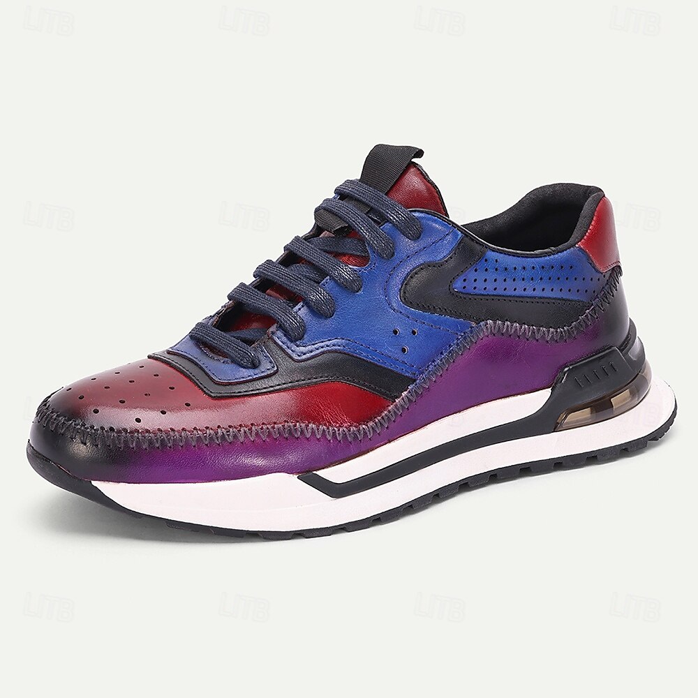 Braune Herren-Sneaker aus Leder – bequem und stilvoll, ideal für Hochzeiten, Freizeit und Veranstaltungen im Freien 2026 - $94.99 –P4