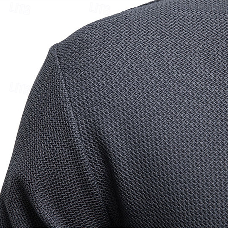 Herre Genser Svart Hvit Militærgrønn Mørkegrå Opprett krage عادي Lomme Sport & Utendørs Daglig Ferie Polyester Gatemote Grunnleggende Fritid Vår Høst Klær Gensere Gensere 2026 - $30.99 –P15