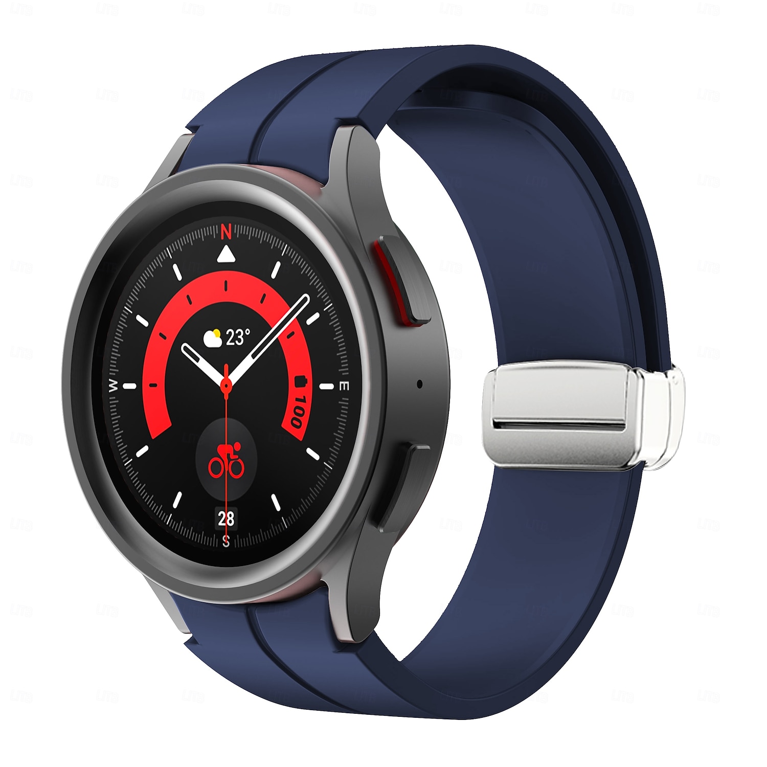 2026年 時計バンド のために Samsung Galaxy Watch 7/6/5/4  40/44mm, Watch 5 Pro 45mm, Watch 6 Classic 43/47mm, Watch 4 Classic 42/46mm シリコーン 置換 ストラップ 調整可 スポーツバンド モダンバックル リストバンド  コレクション – $10.99 –P1