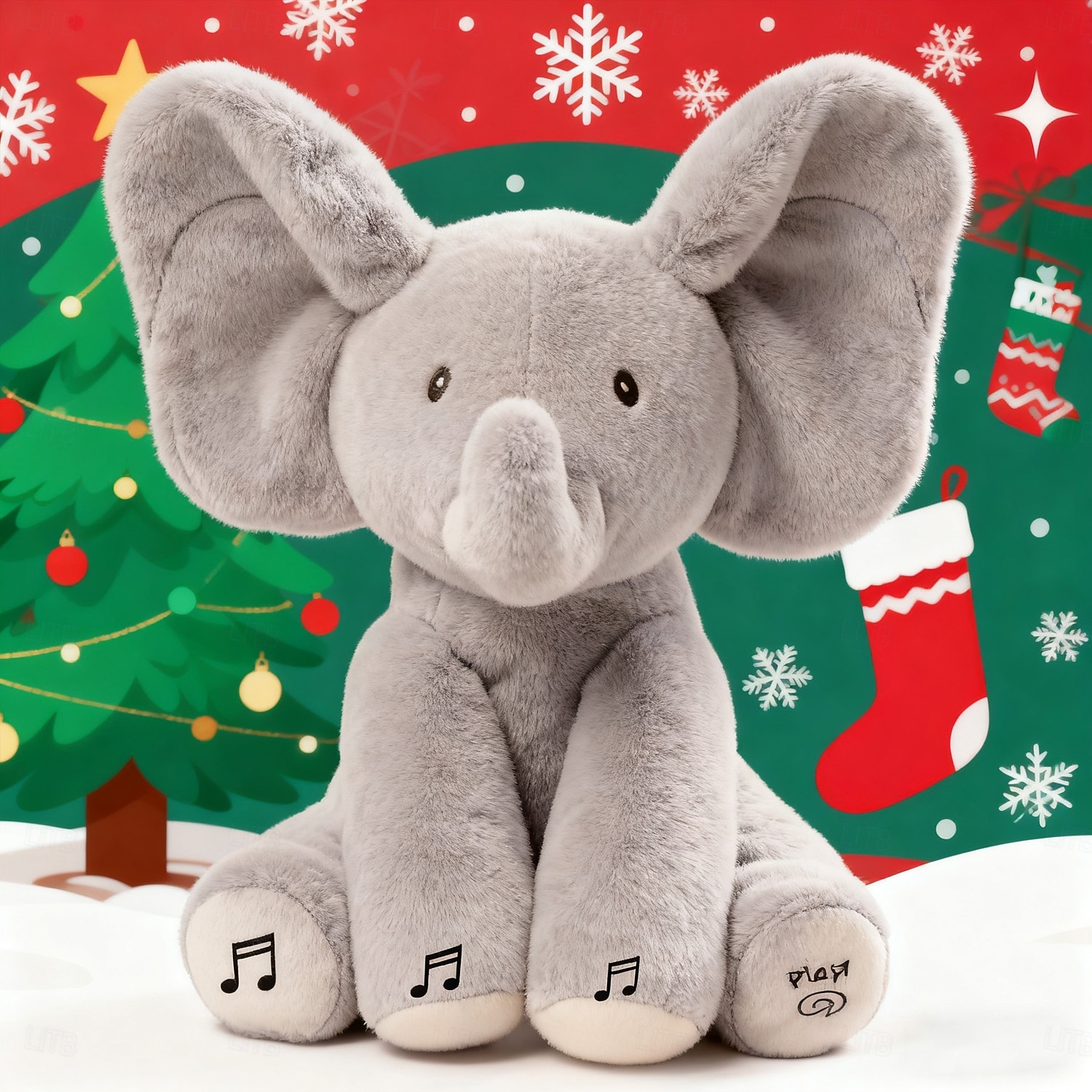 Ideal Christmas Gifts for Grandkids Girls Boys, Cute Hide and Seek Elephant Plush Doll with Music 2025 - $41.99 –P2