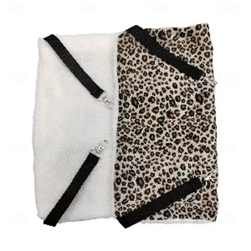 κομψή αιώρα γάτας με λεοπάρ μοτίβο - μαλακό βελούδινο κρεμαστό κρεβάτι για γάτες &μικρά κατοικίδια - άνετα &τάσεις 2025 - $13.99 –P11