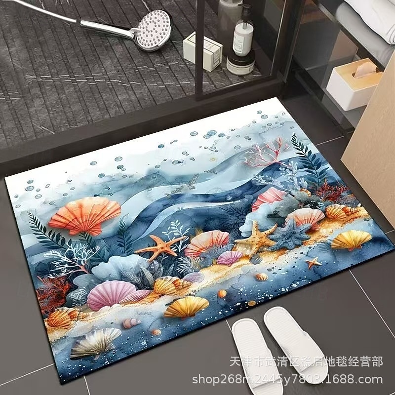 3D Optical Illusion Doormat Visual Trap Floor Mat Non Slip Water Absorbing for Bathroom Shower Entryway Indoor Outdoor Diatomaceous Earth Quick Dry Absorbent 20 x 31 inch 2026 - $16.49 –P15