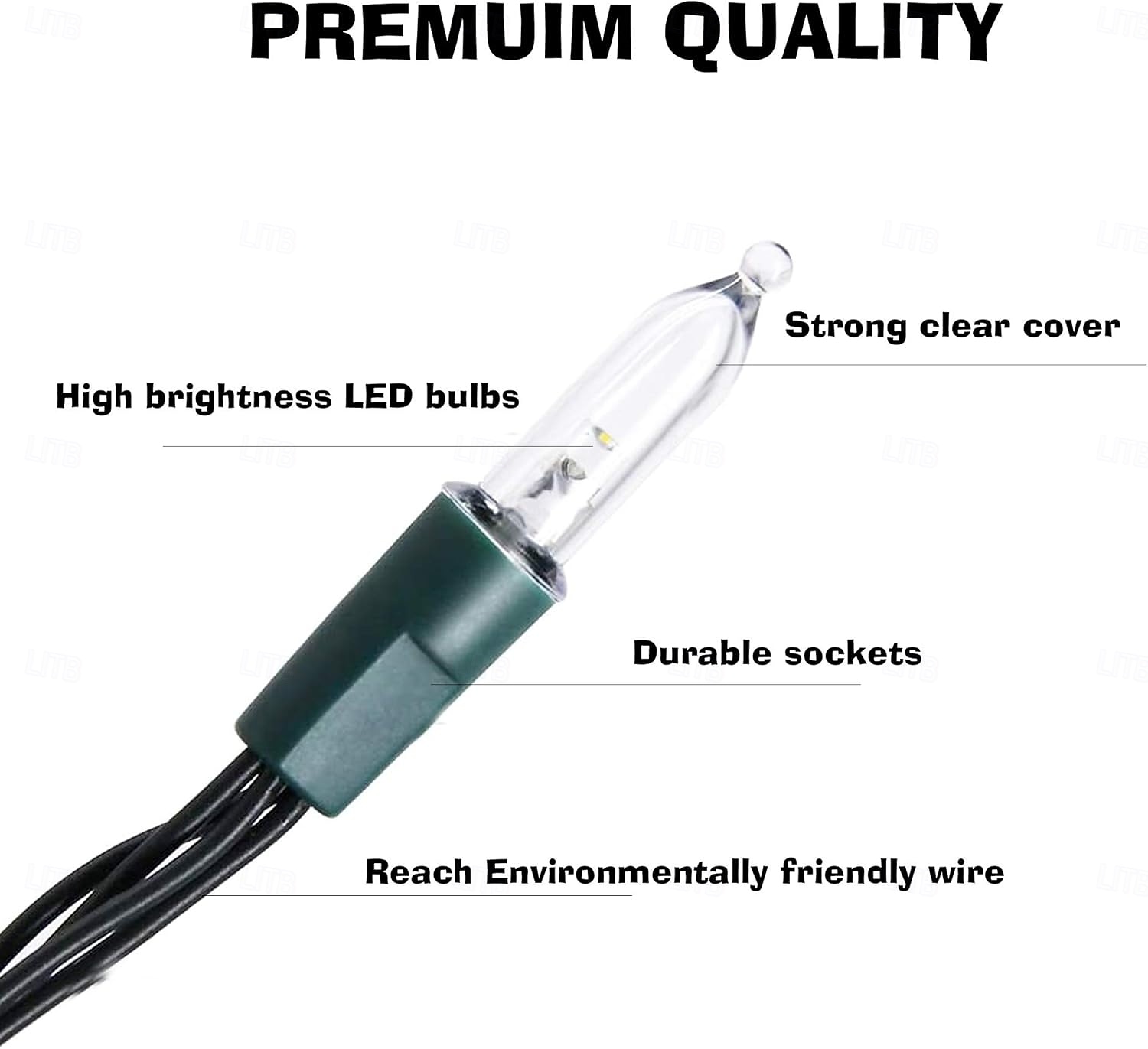 Lumini Roșii și Verzi Lumini Mini Conectabile Lumini pentru Copaci cu Fir Verde pentru Petreceri Interioare și Exterioare 2026 - $16.49 –P8