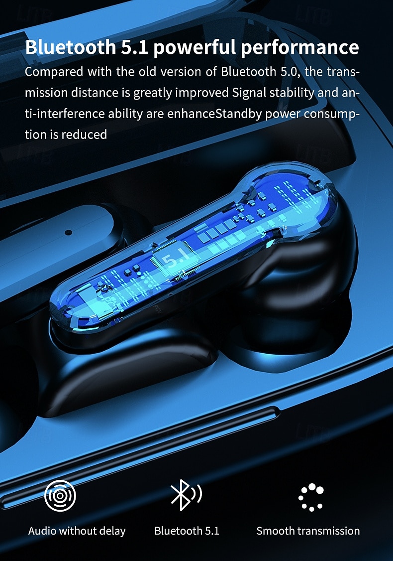 9D стерео Bluetooth наушники TWS беспроводные Bluetooth 5.1 наушники водонепроницаемая спортивная гарнитура с шумоподавлением внутриканальные наушники с зарядным кейсом подарок на День Святого 2026 - $19.99 –P8