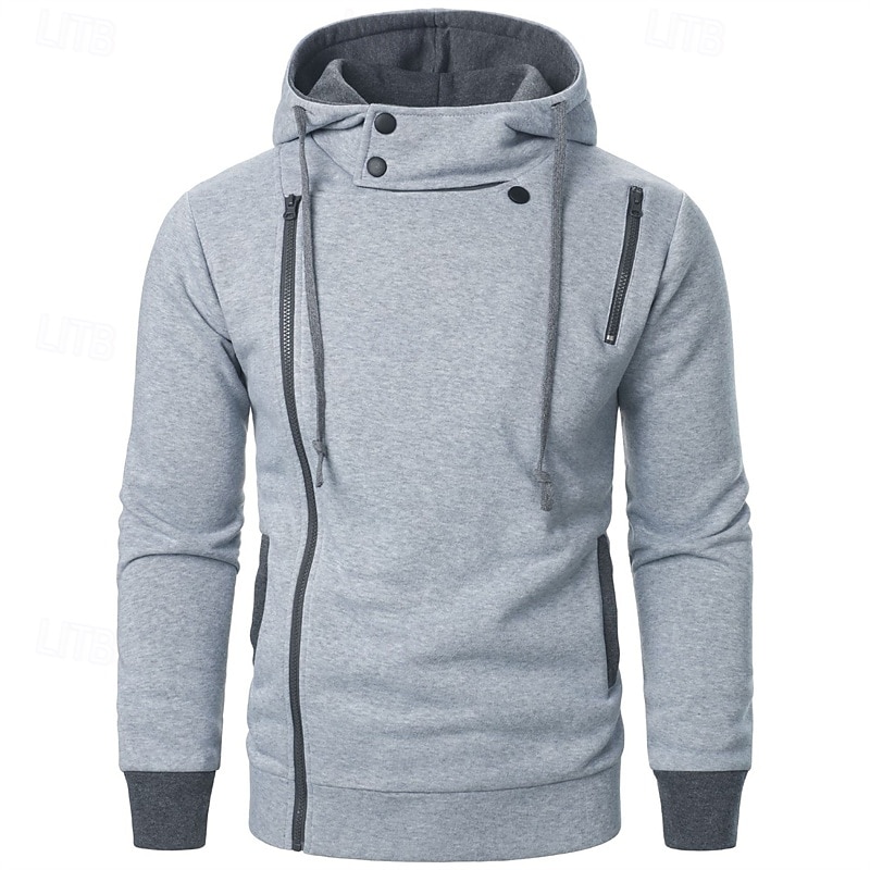 Homme Sweat à capuche Noir Gris Clair Gris foncé À capuche Bloc de Couleur Patchwork Avec Poches Sport & Loisir Quotidien Fête Polyester Streetwear Basique Occasionnel Automne Hiver Vêtement Tenue de 2026 ? $25.99 –P2