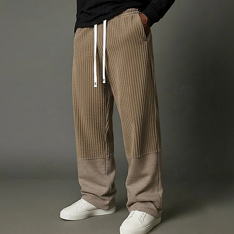 Per uomo Pantaloni da tuta Pantaloni Pantaloni in velluto a coste Pantaloni della tuta a gamba dritta Coulisse Tasca Elastico in vita Semplice Comodità Morbido All'aperto Casuale Quotidiano Moda del 2026 a $26.99 –P1