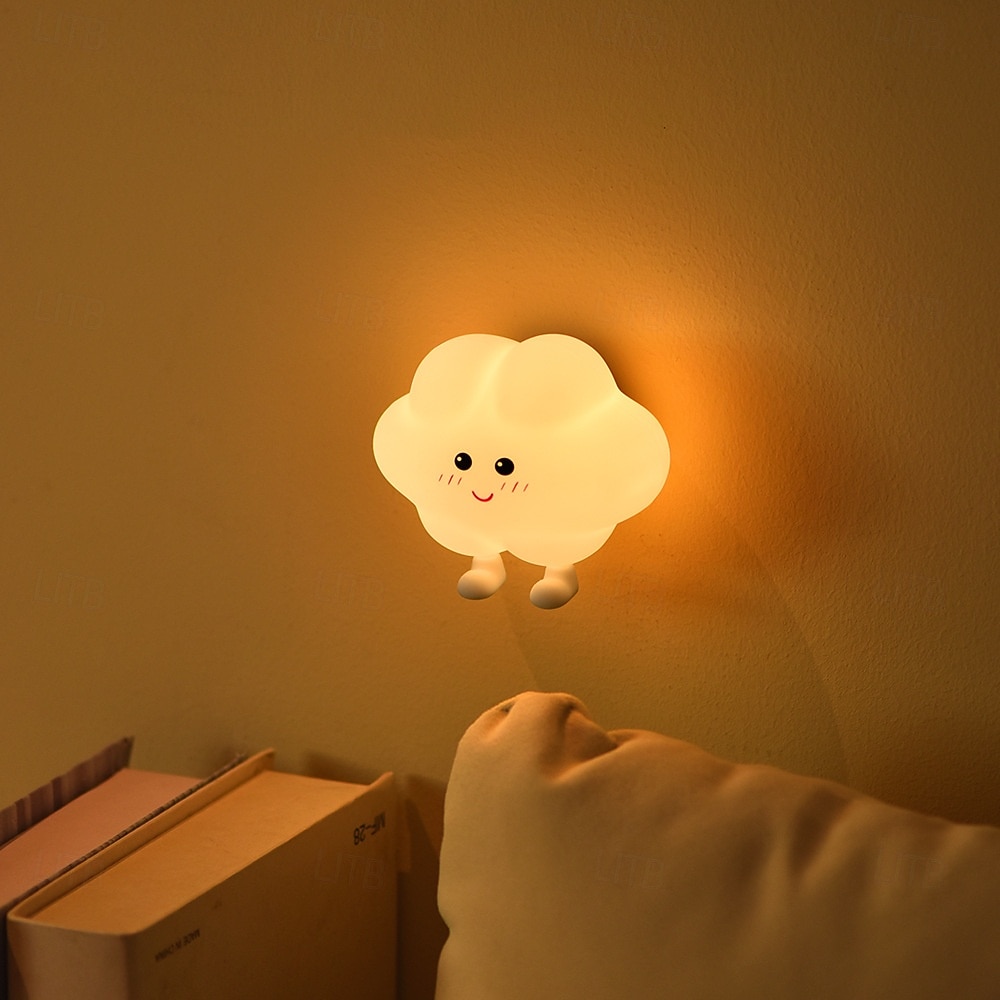 Star Moon Cloud Light Rechargeable Sleep Companion Night Light Silicone Patting Light Bedroom Bedhead Cute Atmosphere Light 2026 - $15.99 –P7
