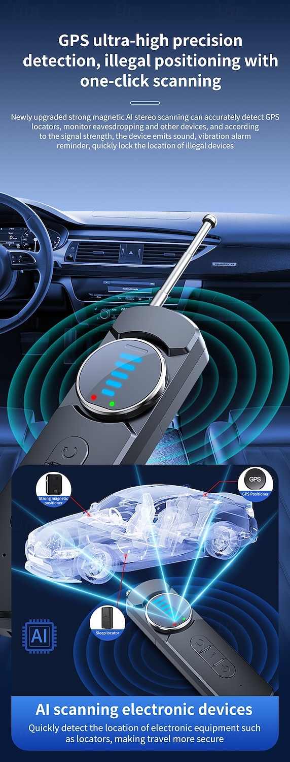 Hidden Camera and Bug Detector Pinhole Camera Detector - Ideal for Travel Vehicles Hotels and Home Security 2026 - $27.99 –P7