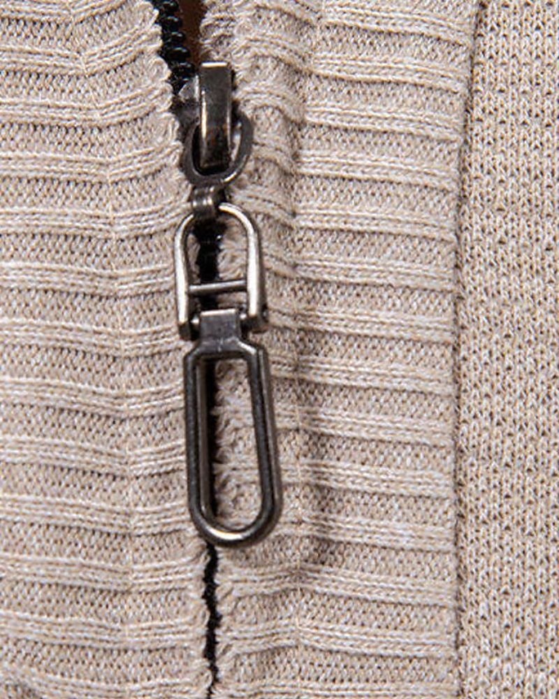 Ανδρικά Πουλόβερ Πουλόβερ Quarter Zip Πλεκτό πουλόβερ Πλεκτό Πουλόβερ Κοτλέ Πλέκω Κανονικά μπλουζάκια Πλεκτό Σκέτο Τρίμηνο φερμουάρ Μοντέρνα Κομψό στυλ street Causal Καθημερινά Ρούχα Ρούχα 2026 - $28.99 –P6