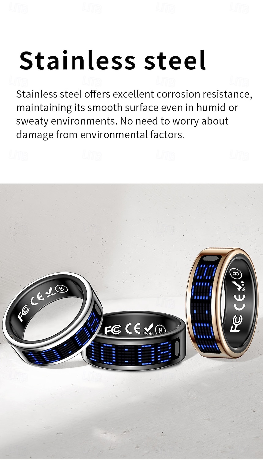 SR16 Älykello 0.1 inch Älykäs rannekoru Älykello Bluetooth Lämpötilan valvonta Askelmittari Aktiivisuuden seuranta Yhteensopiva Android iOS Naisten Miehet Vedenkestävä IPX-8 22 mm: n kellokotelo 2025 - $47.99 –P12